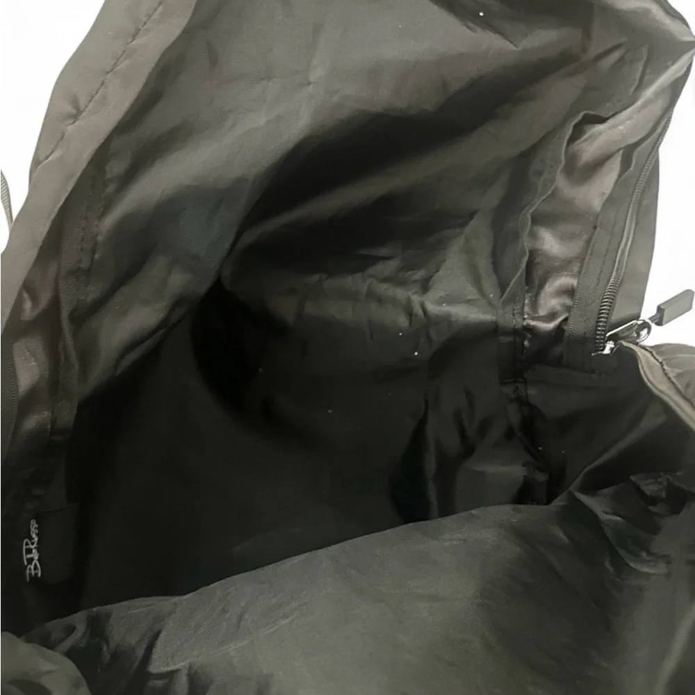 Banana Republic Large Black Nylon Backpack Unisex Packable 4 Pocket Travel Bag